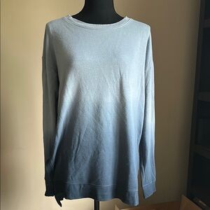 American Eagle Soft & Sexu Blue Ombré Long-Sleeve Top